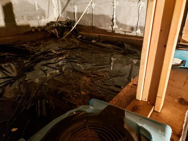 Crawlspace Water Cleanup in Henderson